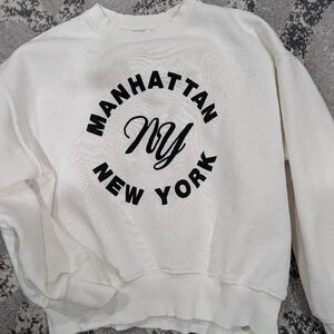 Girls Zara White Sweatshirt